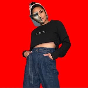 BARNEYS NEW YORK LOGO SWEATER